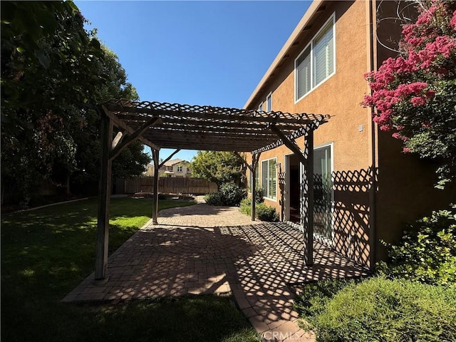 4125 Sattui Ct, Merced, CA 95348 - view of patio featuring a pergola