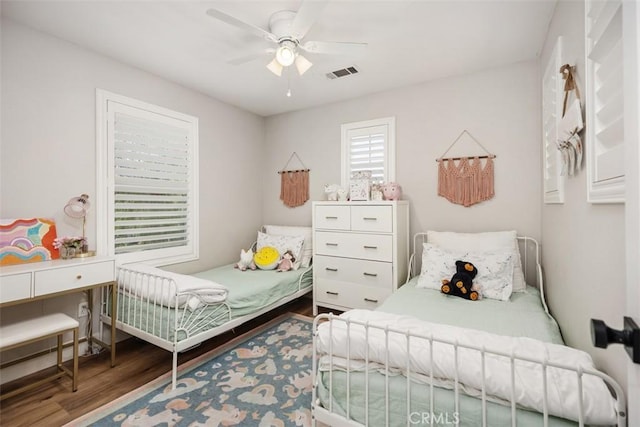 42 Livingston Pl, Ladera Ranch, CA 92694 - bedroom with wood finished floors and a ceiling fan