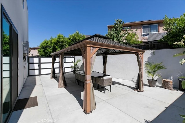 9124 N Nilo Ln, Panorama City, CA 91402 - view of patio / terrace with a gazebo
