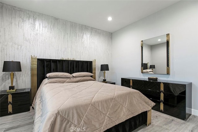9124 N Nilo Ln, Panorama City, CA 91402 - bedroom with wood finished floors and recessed lighting