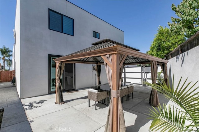 9124 N Nilo Ln, Panorama City, CA 91402 - view of patio / terrace with a gazebo