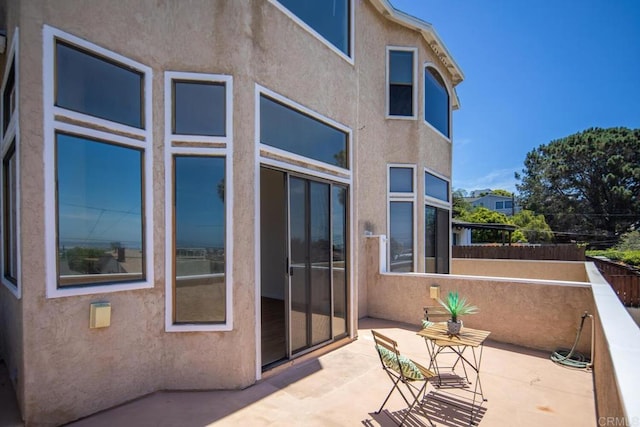 3531 Columbia St, San Diego, CA 92103 - rear view of property featuring a patio and stucco siding