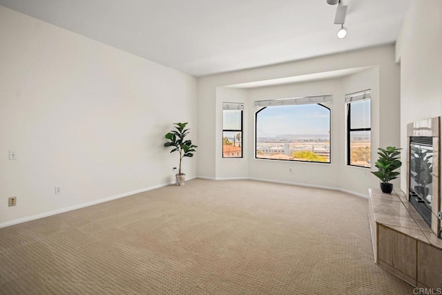 3531 Columbia St, San Diego, CA 92103 - unfurnished living room with light carpet and heating unit