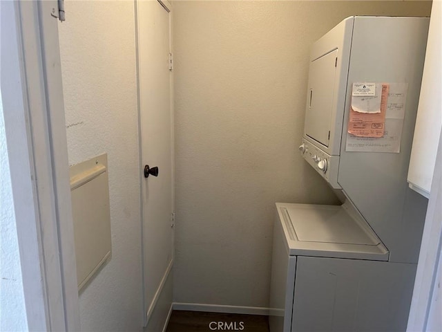 25879 Baylor Way, Hemet, CA 92544 - laundry area with stacked washer / dryer