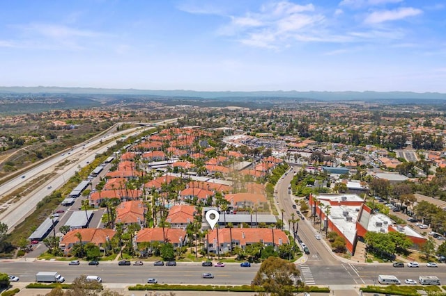 13292 Salmon River Rd Unit 204, San Diego, CA 92129 - aerial view of property and surrounding area featuring a main thoroughfare and nearby suburban area