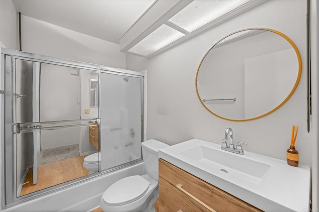 13292 Salmon River Rd Unit 204, San Diego, CA 92129 - bathroom featuring vanity and combined bath / shower with glass door