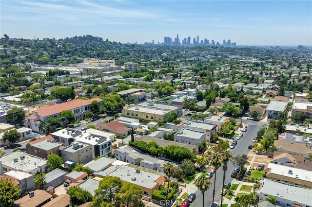 1928 Rosalia Rd, Los Angeles, CA 90027 - aerial perspective of suburban area featuring city skyline