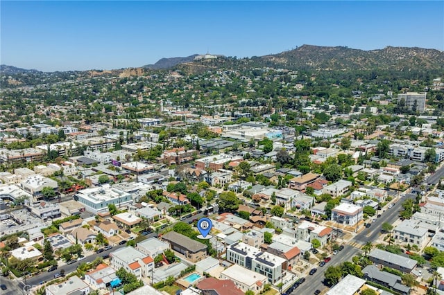 1928 Rosalia Rd, Los Angeles, CA 90027 - aerial view of property's location featuring mountains