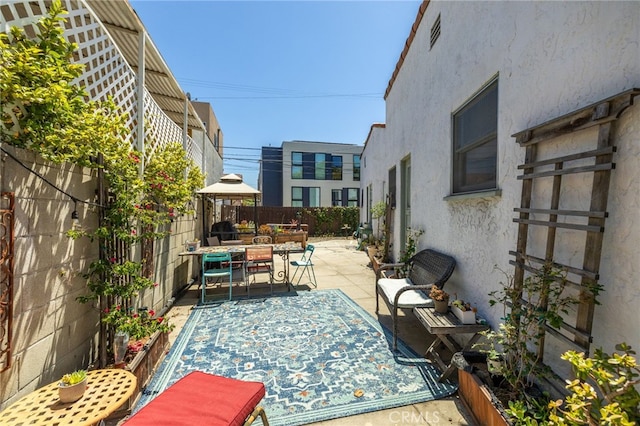 1928 Rosalia Rd, Los Angeles, CA 90027 - view of patio featuring outdoor dining space