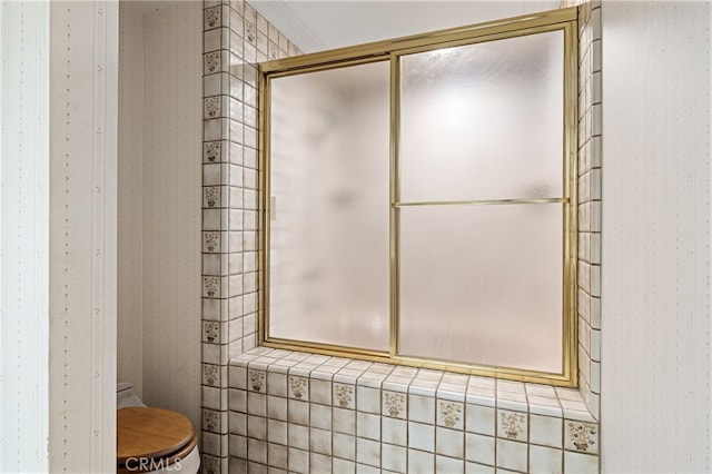 23511 Mirage Ln, Diamond Bar, CA 91765 - full bathroom featuring toilet and a shower with door