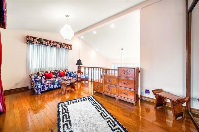 2008 S Bentley Ave Unit 5, Los Angeles, CA 90025 - living area featuring wood-type flooring and baseboards