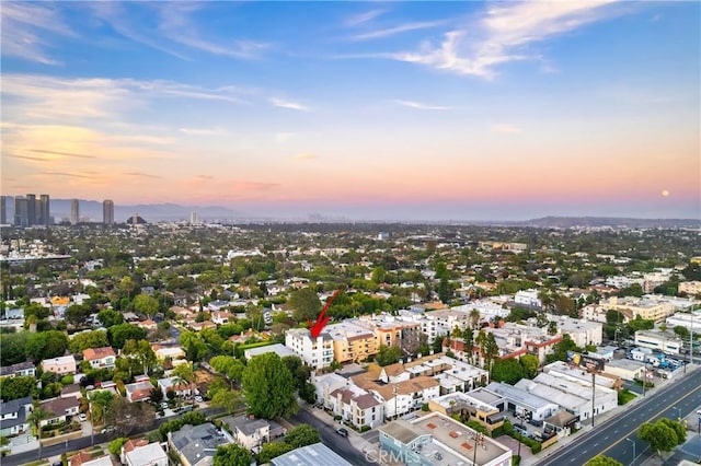 2008 S Bentley Ave Unit 5, Los Angeles, CA 90025 - aerial view at dusk