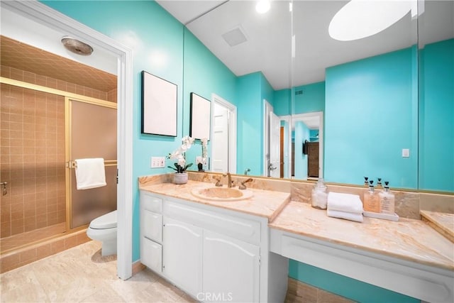2008 S Bentley Ave Unit 5, Los Angeles, CA 90025 - bathroom with a stall shower and vanity