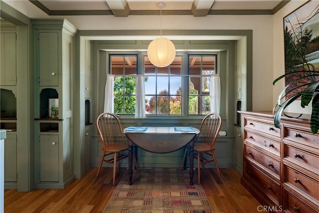 1521 5th St, Los Osos, CA 93402 - dining space featuring wood finished floors and ornamental molding