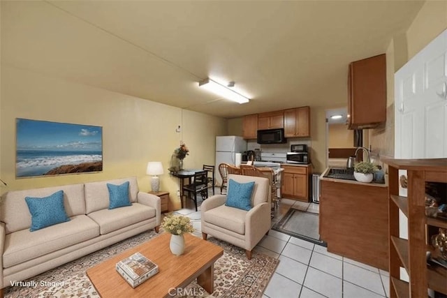 1745 College View Pl, Los Angeles, CA 90041 - living room with light tile patterned floors