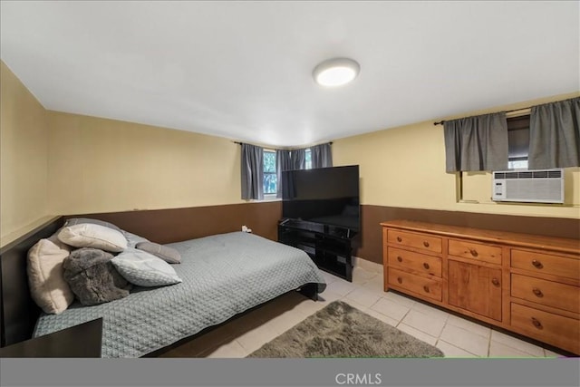 1745 College View Pl, Los Angeles, CA 90041 - bedroom with light tile patterned floors and cooling unit