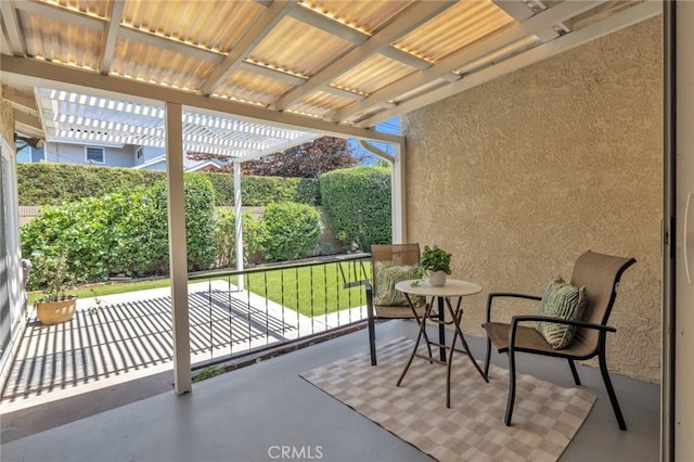 6721 E Coralite St, Long Beach, CA 90808 - view of patio / terrace featuring a pergola