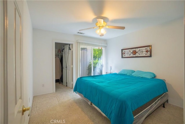 19078 Stoddard Way, Apple Valley, CA 92308 - carpeted bedroom featuring a ceiling fan and a spacious closet