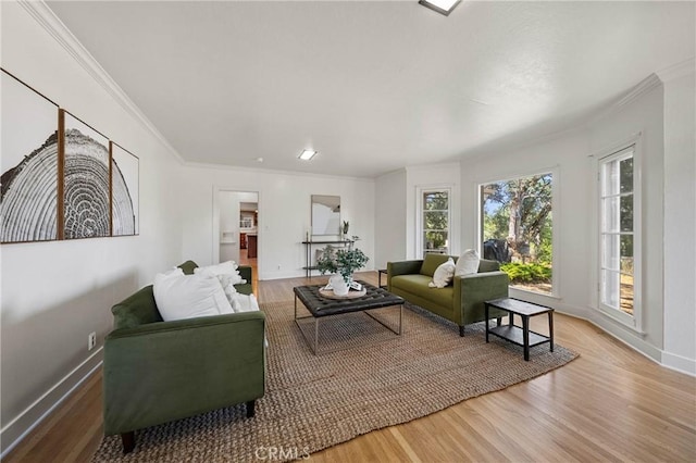 790 Manzanita St, Lakeport, CA 95453 - living area with wood finished floors, healthy amount of natural light, and ornamental molding