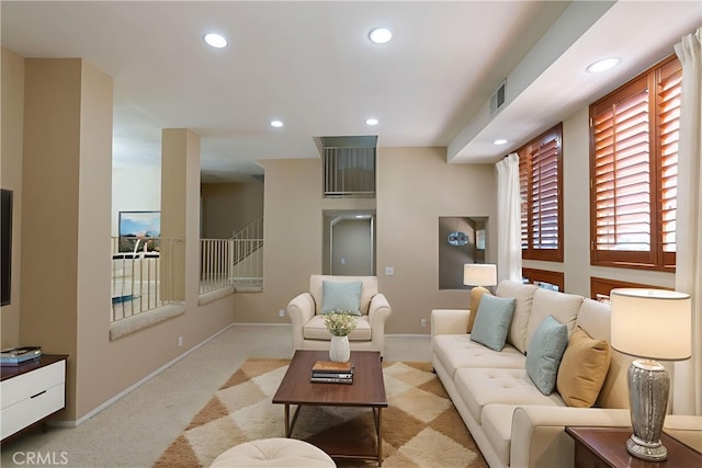 23169 Mulholland Dr Unit 3, Woodland Hills, CA 91364 - living room featuring recessed lighting and carpet