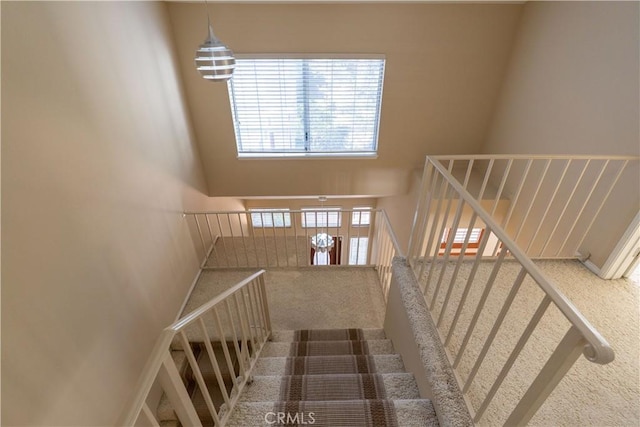 23169 Mulholland Dr Unit 3, Woodland Hills, CA 91364 - staircase with carpet flooring