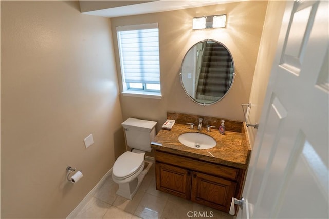 23169 Mulholland Dr Unit 3, Woodland Hills, CA 91364 - half bathroom featuring vanity and tile patterned flooring