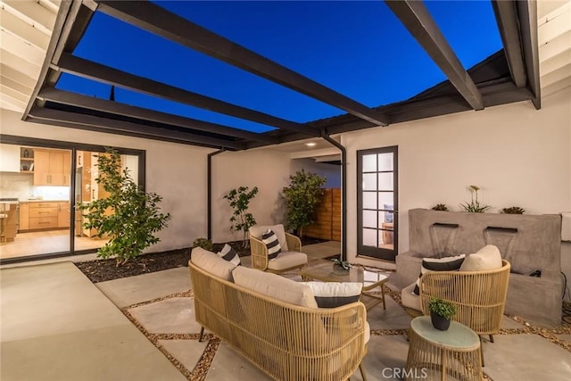 12350 Mclennan Ave, Granada Hills, CA 91344 - view of patio / terrace with an outdoor living space