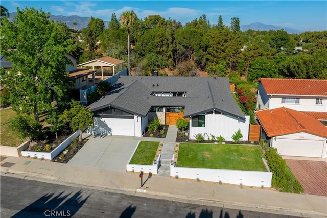 12350 Mclennan Ave, Granada Hills, CA 91344 - aerial view of property and surrounding area featuring a mountainous background