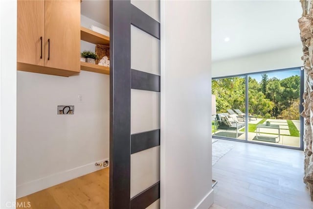 12350 Mclennan Ave, Granada Hills, CA 91344 - hall with wood finished floors and baseboards