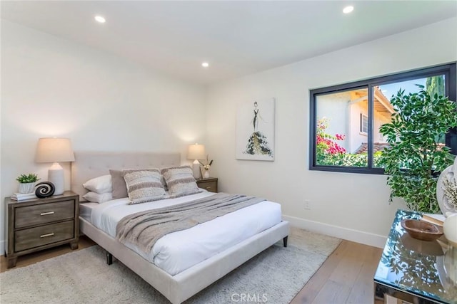 12350 Mclennan Ave, Granada Hills, CA 91344 - bedroom featuring recessed lighting and hardwood / wood-style floors