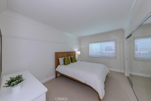 4330 E Cornwall Ave, Orange, CA 92867 - bedroom with light colored carpet and ornamental molding