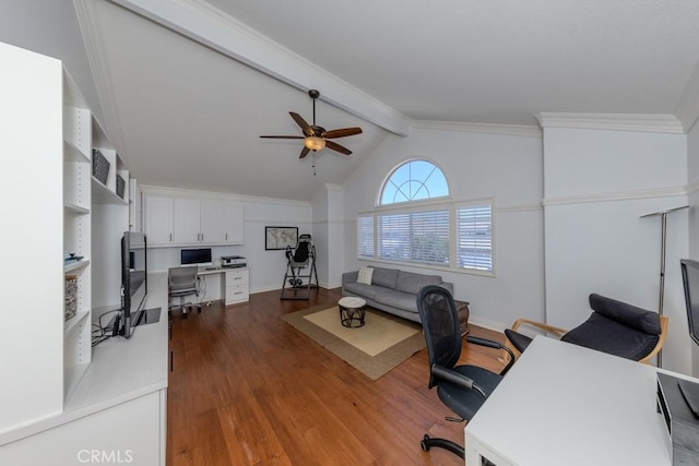 4330 E Cornwall Ave, Orange, CA 92867 - office space with wood finished floors and ceiling fan