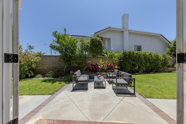 4330 E Cornwall Ave, Orange, CA 92867 - view of patio / terrace featuring an outdoor hangout area