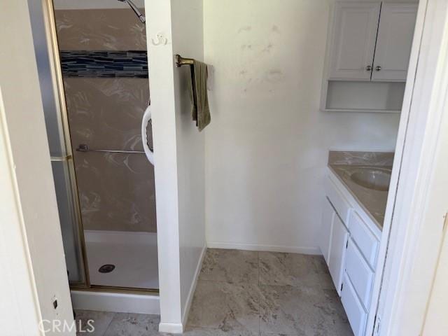 15163 Tournament Dr, Helendale, CA 92342 - full bath featuring a stall shower and vanity
