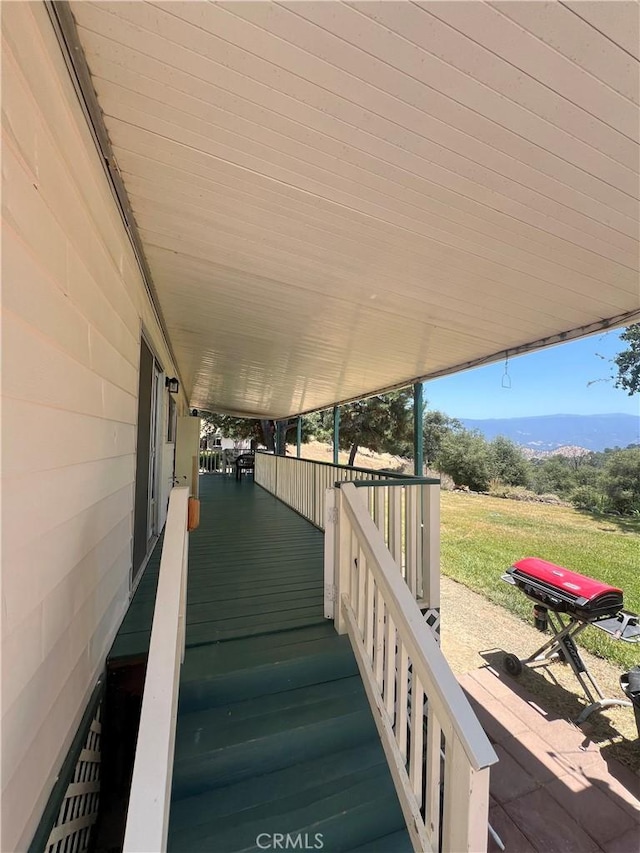38150 Sumac Ln, Squaw Valley, CA 93675 - wooden terrace featuring a grill