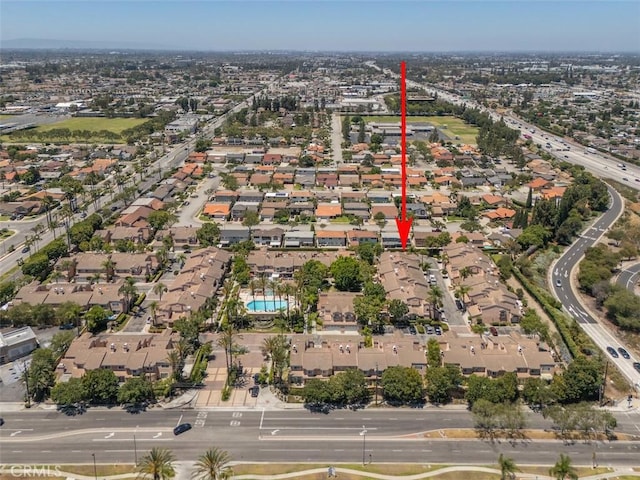12152 Napoli Dr, Cerritos, CA 90703 - aerial view of property's location featuring nearby suburban area
