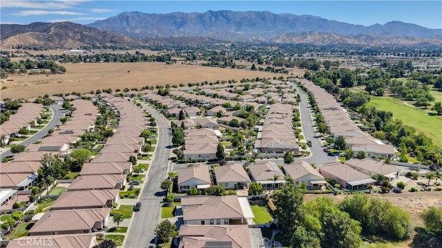 1740 Las Colinas Rd, Beaumont, CA 92223 - aerial perspective of suburban area featuring a mountain backdrop