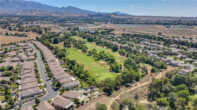 1740 Las Colinas Rd, Beaumont, CA 92223 - aerial view of residential area featuring a mountain backdrop and a golf course