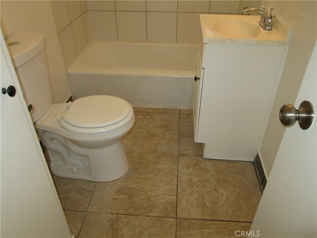 201 W Williams St, Barstow, CA 92311 - bathroom with tile patterned floors and vanity