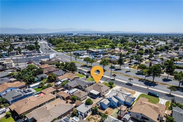 13203 Lakewood Blvd, Downey, CA 90242 - aerial view of residential area with a mountainous background