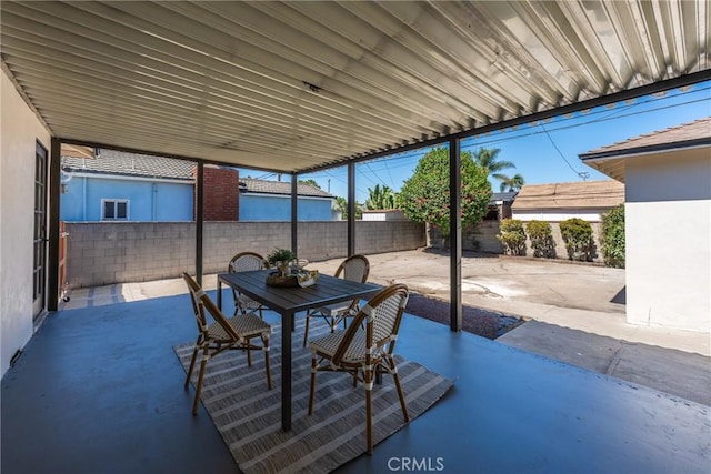 13203 Lakewood Blvd, Downey, CA 90242 - fenced backyard with outdoor dining area and a patio