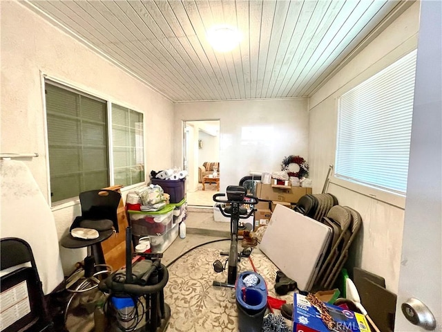 1325 Norton Ave, Dos Palos, CA 93620 - miscellaneous room with wooden ceiling