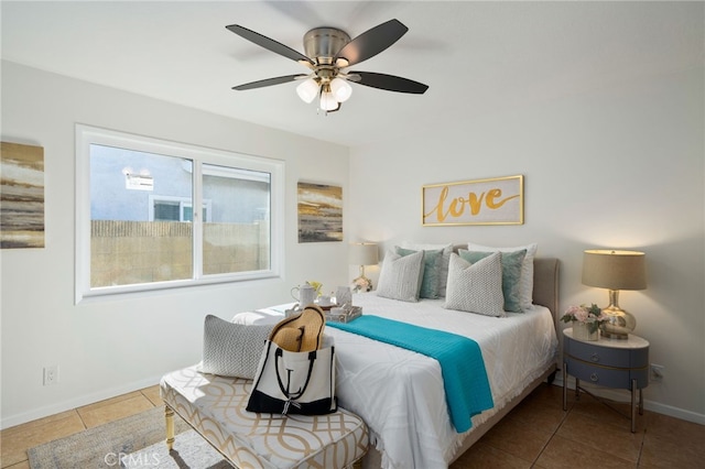 6152 Anthony Ave, Garden Grove, CA 92845 - bedroom with tile patterned flooring and a ceiling fan