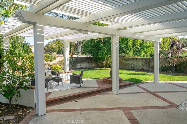 12 Ninos, Irvine, CA 92620 - fenced backyard featuring a patio and a pergola