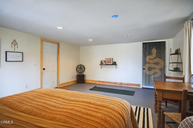 995 S La Luna Ave, Ojai, CA 93023 - bedroom featuring recessed lighting and concrete floors