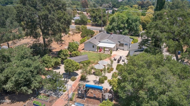 995 S La Luna Ave, Ojai, CA 93023 - view from above of property