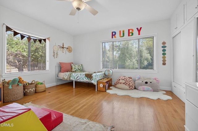 995 S La Luna Ave, Ojai, CA 93023 - bedroom featuring light wood-style floors and a ceiling fan