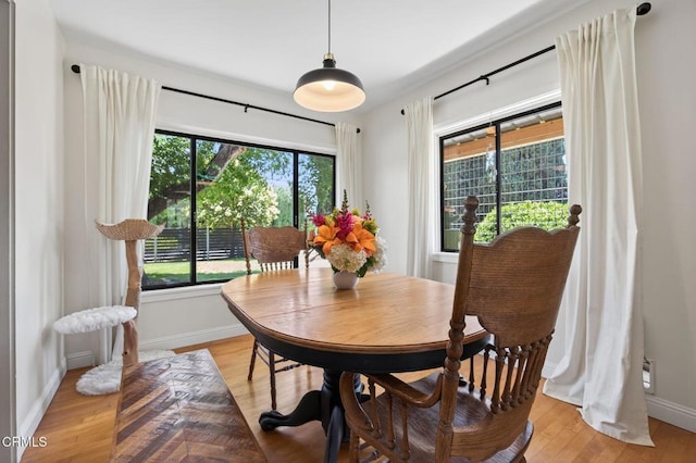 995 S La Luna Ave, Ojai, CA 93023 - dining space with healthy amount of natural light and light wood finished floors