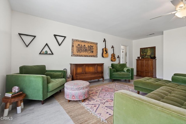 995 S La Luna Ave, Ojai, CA 93023 - living area with ceiling fan