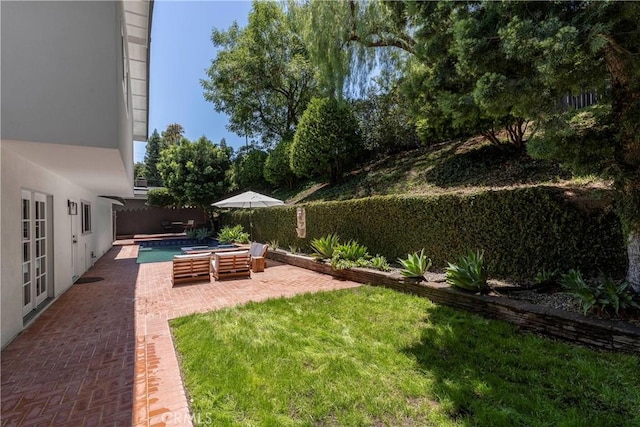 22608 Crespi St, Woodland Hills, CA 91364 - fenced backyard featuring a patio area
